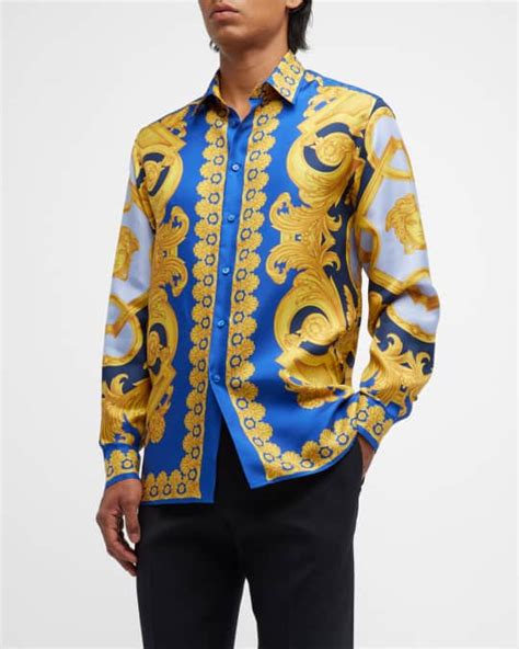 fake versace silk shirts for men|versace silk shirts for cheap.